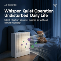 Purificateur d'air portable USB pour voiture, mini filtre HEPA, éliminateur d'odeurs, faible bruit, design compact, purificateur d'air pour la maison, le bureau, l'hôtel, le bureau à domicile