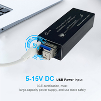 Convertisseur de média fibre 10/100/1000BASE-T à 100/1000BASE-X Gigabit SFP Type C entrée de puissance convertisseur de média Ethernet optique