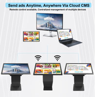 Software de logotipo personalizado para panel LCD en quioscos interactivos de pantalla táctil todo en uno para uso minorista