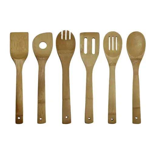 Utensili da cucina cucchiai da cucina spatola set di utensili in legno retrò utensile da cucina spatola