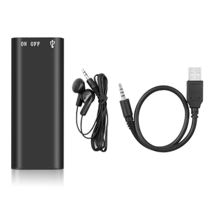 Enregistreur vocal <span class=keywords><strong>Dictaphone</strong></span> avec décodage WAV, qualité sonore HD 192 Kbps, enregistrement sur disque USB, segmentation - Product Image 1