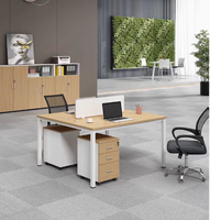 Ensemble de bureau et chaise de luxe personnalisable simple moderne 2/4/6 quatre places pour la maison ou l'immeuble de bureaux