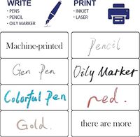 Étiquette postale pour imprimante laser/jet d'encre, blanc mat, imprimable, étanche, vidange, blanc pur, étiquette nominative, bricolage