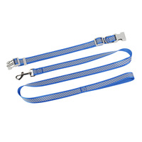 Ensemble de laisse de chien réfléchissante en nylon de haute qualité collier à pince réglable robuste mode pour chiens de taille moyenne corde faite