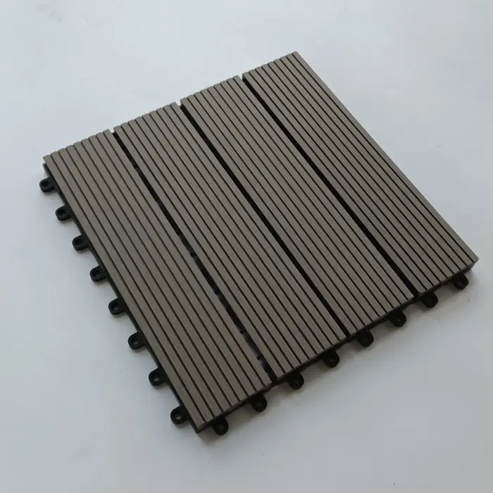 人工インターロックプラスチック木製タイルveneciano alberca terrazas竹炭cubiertas堅木溝付きフローリング