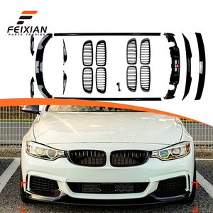 Para <span class=keywords><strong>BMW</strong></span> <span class=keywords><strong>Serie</strong></span> 4 F32 F33 F36 2014-2020, Estilo MP, Fibra de Carbono, Negro Brillante, Alerón Delantero, Faldones Laterales, Alerón Trasero FEIXIAN - Product Image 1
