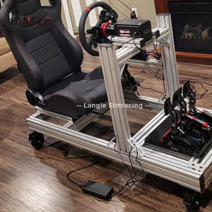 Simulateur de course automobile en aluminium pour PS5 et <span class=keywords><strong>PS4</strong></span>, avec siège, cockpit de simulation de course, simulateurs, vente en gros OEM - Product Image 2