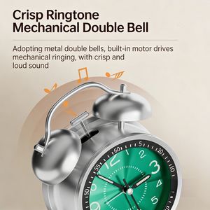 <span class=keywords><strong>Réveil</strong></span> analogique à quartz moderne de luxe en métal, créatif, petit, pour étudiants, table, cuisine, bureau, artefact de <span class=keywords><strong>réveil</strong></span> - Product Image 2