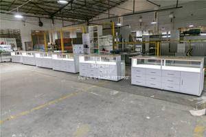 לוגו מותג מותאם אישית מסך זכוכית ארון אספקה רפואי דלפק אי חלון ראווה שולחן - Product Image 4