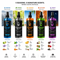 Afterspray Perawatan Jenggot Pria Organik Label Pribadi Melembapkan Menutrisi Tidak Mengiritasi Kulit Menenangkan Aroma Kayu Segar 200mL