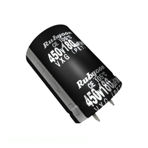 Manufacturer Channel 420VXG180MEFC30X25 CAP ALUM 180UF 20% 420V SNAP TH 180 uF Through Hole Capacitor - Product Image 1