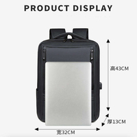 Sac à dos personnalisé pour homme, étanche, pour affaires, étudiants, école, voyage, ordinateur portable