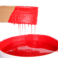 Encre flexographique à base d'eau pour impression flexo à séchage rapide, couleur personnalisée en usine, pour boîte en plastique de calcium