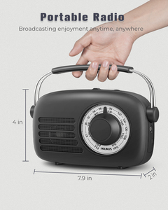 Radio AM FM portable, <span class=keywords><strong>piles</strong></span> AA, prise secteur, haut-parleur mural, prise casque, radio à <span class=keywords><strong>transistor</strong></span>, meilleure réception, gros bouton, petite radio - Product Image 2