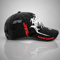 Casquette de baseball réglable délavée pour l'extérieur, personnalisable OEM, avec logo brodé de haute qualité, style sportif pour papa