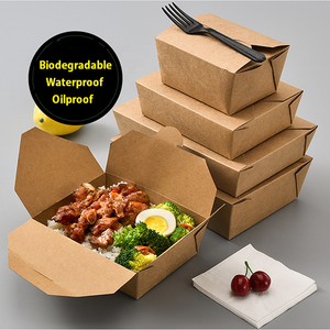 Envases de Papel para Comida Asiática, Ensaladas, Frutas, Verduras, Arroz, <span class=keywords><strong>Sushi</strong></span>, Contenedores de Bagazo Congelados para Llevar - Product Image 6