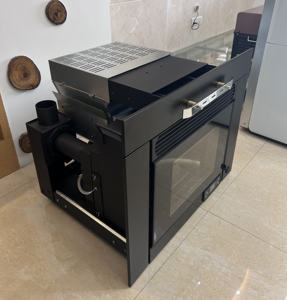 10kw nouveau style européen insert à granulés cheminée moderne wifi alimentation automatique poêle à granulés de bois insert de cheminée à vendre - Product Image 4