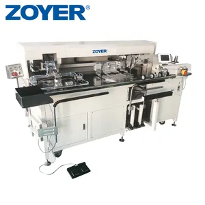 ZY9000TDD ZOYER automático CNC fijación canguro bolsillo camiseta Polo-camisa bolsillo máquina de coser