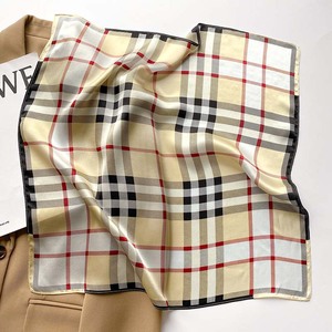 Bán Buôn Thời Trang Mới 53*53Cm Lạc Đà Sọc Vuông Nhỏ Khăn Phụ Nữ 21 "Ánh Sáng Sang Trọng Thiết Kế 100% Lụa Tóc Khăn Quàng Khăn - Product Image 6