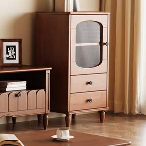 Table basse en bois massif de style antique et meuble <span class=keywords><strong>TV</strong></span> combinaison petits meubles de maison pour le rangement du salon - Product Image 4