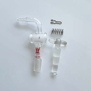 Adaptateur <span class=keywords><strong>de</strong></span> contrô<span class=keywords><strong>le</strong></span> <span class=keywords><strong>de</strong></span> débit en verre borosilicaté à angle <span class=keywords><strong>de</strong></span> 90 degrés avec robinet en verre, fournitures <span class=keywords><strong>de</strong></span> <span class=keywords><strong>laboratoire</strong></span> <span class=keywords><strong>de</strong></span> <span class=keywords><strong>chimie</strong></span> personnalisées CS Labglass - Product Image 4