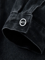 Veste en jean slim brodée sur mesure pour homme, coupe-vent, patchwork, décontractée, en coton/polyester, vente en gros, OEM, haute qualité