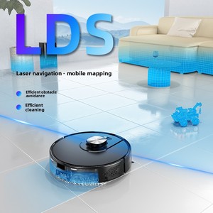 Robot Aspirador y Fregador con Estación de Autovaciado, Succión de 3500Pa, Navegación LiDAR, Zonas Prohibidas, Control por App y Alexa, Limpieza Automática con Giroscopio - Product Image 3