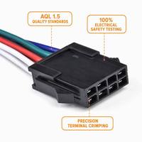 Kabel Harness Kustom OEM Pitch 0.8mm, Konektor Terminal Molex 8Pin 64Pin untuk Otomasi Industri