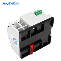 Prix usine Commutateur de transfert automatique (ATS) à double alimentation ininterrompue 2P 4P 63A-125A 220V Rail DIN pour générateur solaire