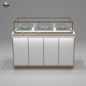 Vitrina de Joyería de Lujo de Alta Gama en Acero Inoxidable y Vidrio con Iluminación LED, Ecológica, Tamaño Personalizable, Elegante Exhibidor - Product Image 3