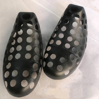 Protège-chaussures intérieurs en plastique noir écologique pour la préservation de la forme des chaussures (une paire/sachet poly)