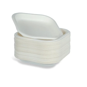 Plato Cuadrado de Bagazo Blanco de 7 Pulgadas de Calidad Premium, Vajilla Biodegradable para Cafeterías, Entrega de Comida y Eventos al Aire Libre - Product Image 2