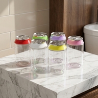 Bouteilles et pots en PET de 90 ml et 135 ml pour bonbons, biscuits, fleurs gélifiées, 3,5 g et 7 g, avec boîte