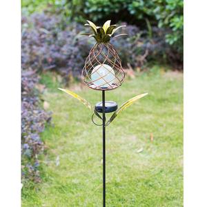 Lampe solaire décorative d'extérieur en forme d'ananas, résistante à l'eau, à LED, avec piquet - Product Image 3