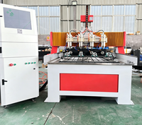 Machine de fraisage CNC 3D à 5 axes multi-têtes 4, 6, 8, 10, 12, avec ATC rotatif, pour le bois, de fabrication coréenne, prix Chine