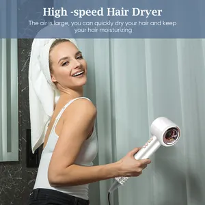 2023 Professional High Speed Hair Dryer Fast Hairdryer Secadora De Cabello Hot Brush Styler 110000rpm Ionic Hair Dryer