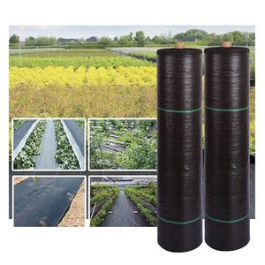Bìa cảnh quan vải cỏ dại hàng rào cỏ dại kiểm soát Mat phân hủy sinh học cỏ dại màng cảnh quan vải Mat vườn màu đen mulch - Product Image 5
