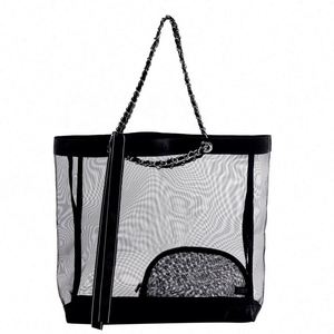 Sac fourre-tout multifonctionnel en maille extra large pour la plage et le shopping - Idéal pour les promotions - Product Image 4