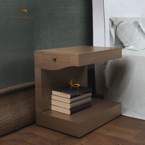 Modern Interior Wooden Walnut Side <b>Table</b> Nordic Hotel Room Decorative Magazine Balcony Corner - Product Image 1