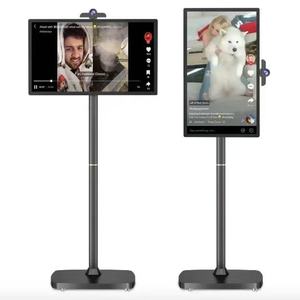 Téléviseur intelligent LED portable blanc de 27/32 pouces, rotatif, pour intérieur, avec écran tactile WiFi, 4K, Android 120Hz, ce modèle - Product Image 1