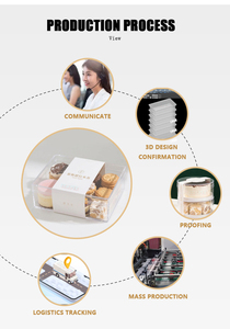 Boîte d'emballage de gâteau au fromage triangle <span class=keywords><strong>PET</strong></span> de qualité alimentaire en plastique avec couvercle blister Récipient à dessert en plastique transparent de qualité alimentaire - Product Image 3