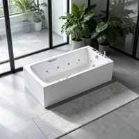 Baignoire Balnéo 2 Personnes avec Massage Puissant et Couvercle Anti-Débordement pour Villa, Cour et Spa