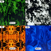 Film de transfert par hydrographie Cool Fire Design HD PVA pour casques et accessoires automobiles, motifs personnalisés 20000+