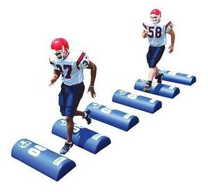 Équipement d'entraînement de rugby poteau de football plat de touché football étape sur le mannequin - Product Image 3