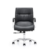Chaise de bureau de haute qualité, design ergonomique confortable, dossier moyen