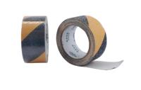 Ruban d'avertissement antidérapant en acrylique mat, autocollants de marquage au sol à rayures zébrées noires et jaunes, auto-adhésifs, simple face