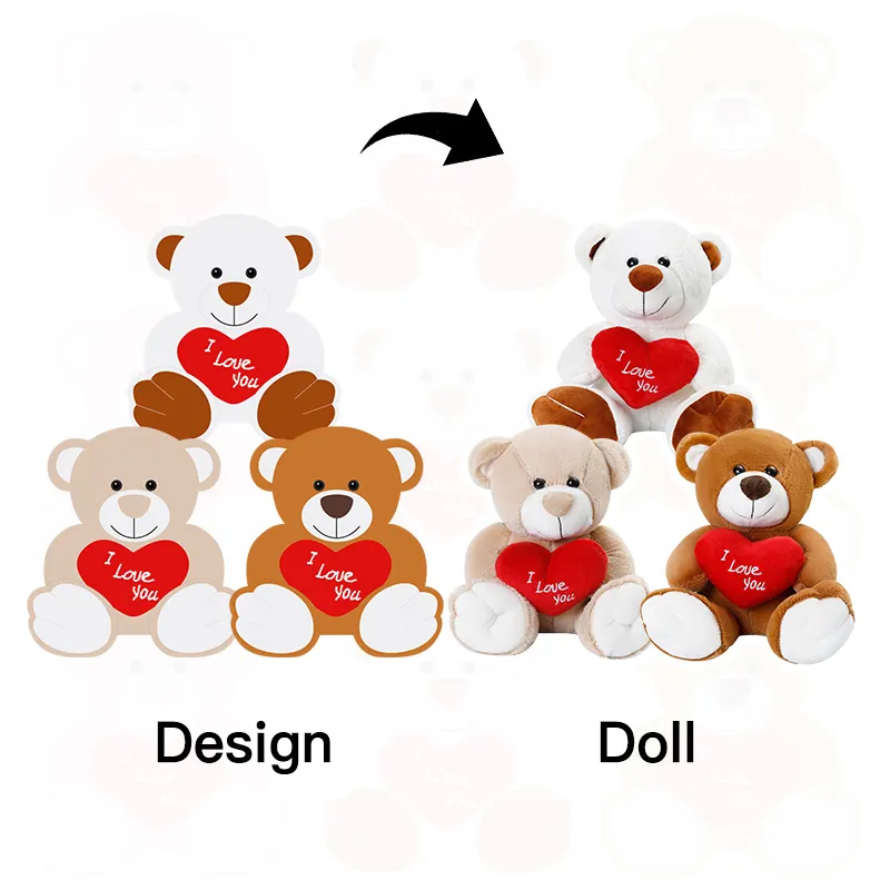 Custom design plush doll from your image High Quality new design Bear Plush Toys