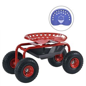<span class=keywords><strong>Chariot</strong></span> <span class=keywords><strong>à</strong></span> roulettes <span class=keywords><strong>Chariot</strong></span> De Jardin Siège de Travail Roulant Ensemble D'outils De Jardin - Product Image 5