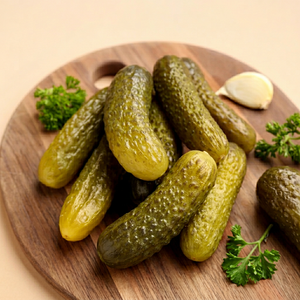 Canned <b>Pickled</b> Cucumbers Vinegar Preserved Peeled Sour Flavor Mason <b>Jar</b> Packaged Room Temperature Storage - Product Image 1