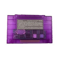 Vente flash Coque violette pour SNES Multi Card 110 en 1 avec plusieurs jeux pour cartouche SNES